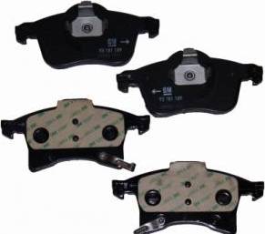 Opel 1605992 - Brake Pad Set, disc brake autospares.lv