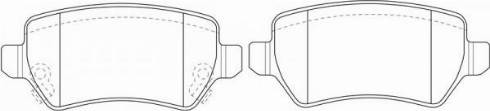 Opel 16 05 122 - Brake Pad Set, disc brake autospares.lv