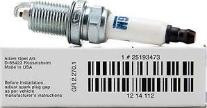 Opel 12 14 112 - Spark Plug autospares.lv