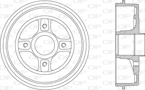 Open Parts BAD9041.30 - Brake Drum autospares.lv