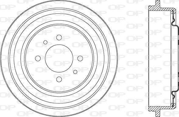 Open Parts BAD9042.20 - Brake Drum autospares.lv