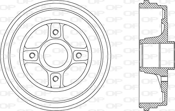 Open Parts BAD9069.30 - Brake Drum autospares.lv