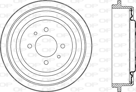 Open Parts BAD9067.20 - Brake Drum autospares.lv