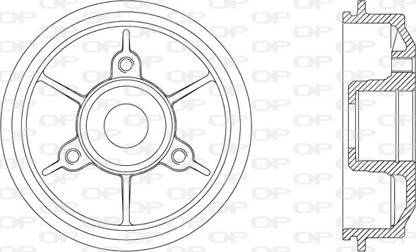 Open Parts BAD9008.30 - Brake Drum autospares.lv