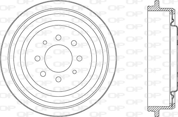 Open Parts BAD9007.20 - Brake Drum autospares.lv