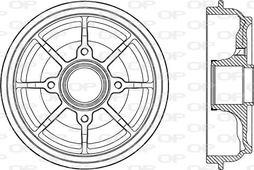 Open Parts BAD9086.30 - Brake Drum autospares.lv