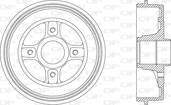 Open Parts BAD9039.30 - Brake Drum autospares.lv