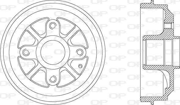 Open Parts BAD9027.30 - Brake Drum autospares.lv