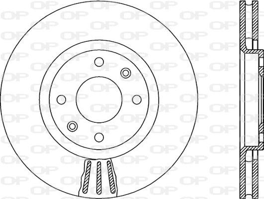 Open Parts BDA1955.20 - Brake Disc autospares.lv