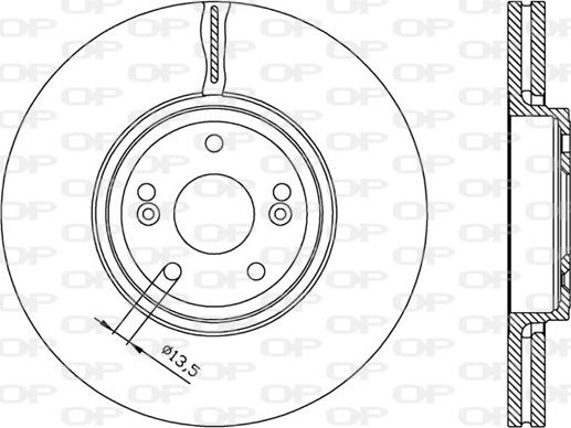 Open Parts BDA1961.20 - Brake Disc autospares.lv