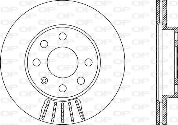 Open Parts BDA1983.20 - Brake Disc autospares.lv