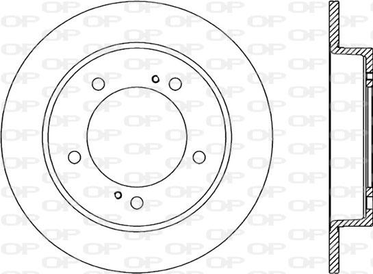 Open Parts BDA1498.10 - Brake Disc autospares.lv