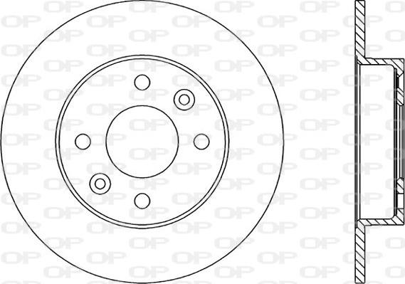 Open Parts BDA1447.10 - Brake Disc autospares.lv