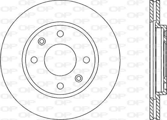 Open Parts BDA1432.20 - Brake Disc autospares.lv