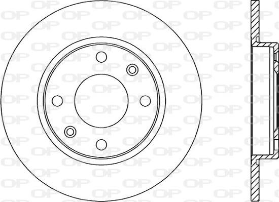 Open Parts BDA1428.10 - Brake Disc autospares.lv