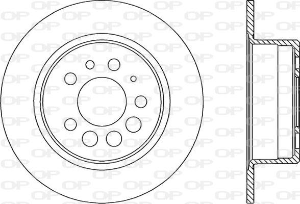 Open Parts BDA1597.10 - Brake Disc autospares.lv