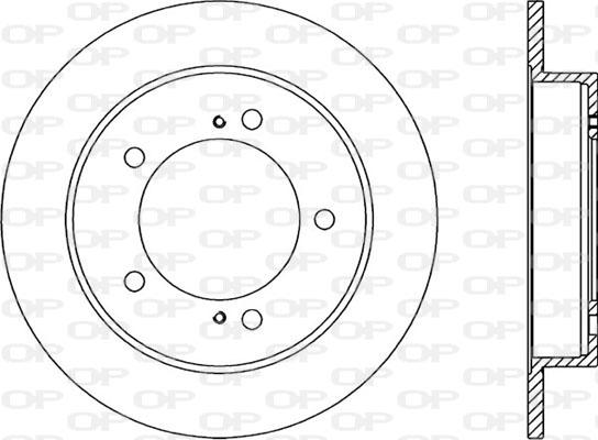 Open Parts BDA1504.10 - Brake Disc autospares.lv