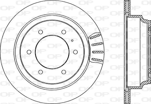 Open Parts BDA1654.20 - Brake Disc autospares.lv