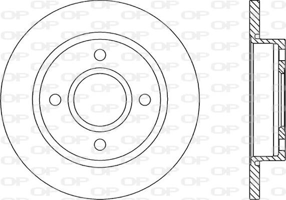 Open Parts BDA1660.10 - Brake Disc autospares.lv