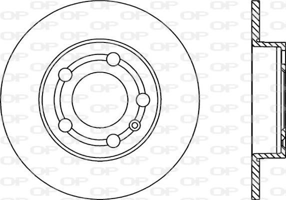 Open Parts BDA1668.10 - Brake Disc autospares.lv