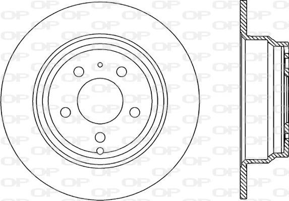 Open Parts BDA1616.10 - Brake Disc autospares.lv