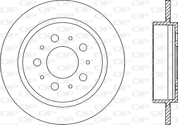 Open Parts BDA1612.10 - Brake Disc autospares.lv