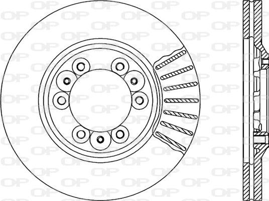 Open Parts BDA1672.20 - Brake Disc autospares.lv