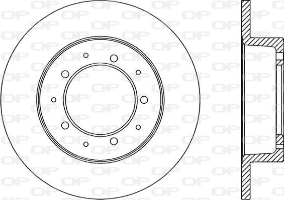 Open Parts BDA1061.10 - Brake Disc autospares.lv