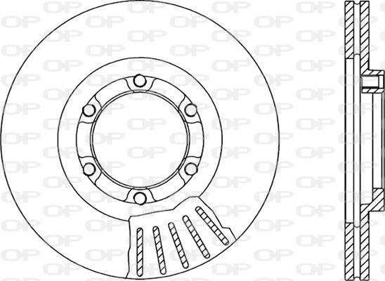 Open Parts BDA1067.20 - Brake Disc autospares.lv