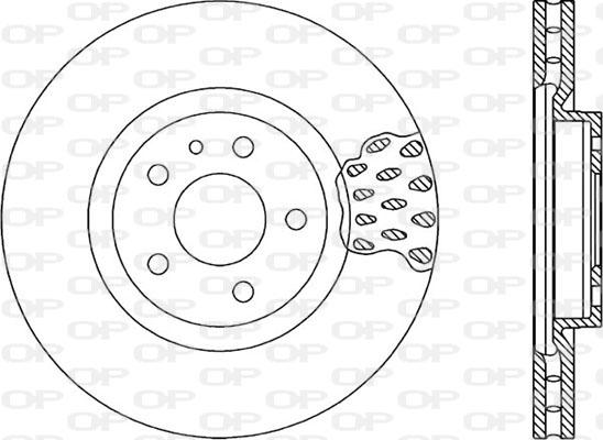 Open Parts BDA1017.20 - Brake Disc autospares.lv