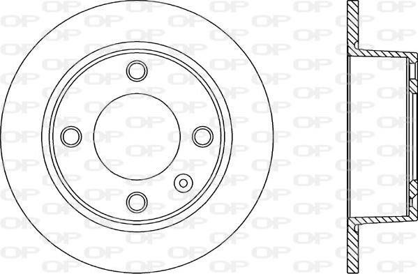 Open Parts BDA1113.10 - Brake Disc autospares.lv