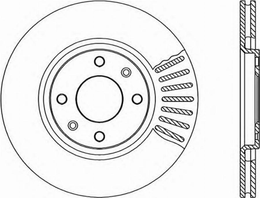 Open Parts BDA1112.20 - Brake Disc autospares.lv