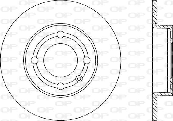 Open Parts BDA1849.10 - Brake Disc autospares.lv