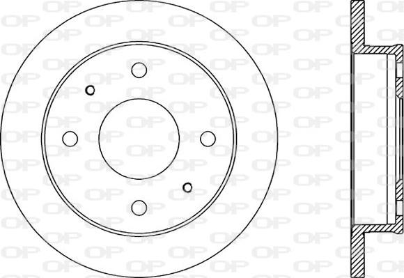 Open Parts BDA1858.10 - Brake Disc autospares.lv