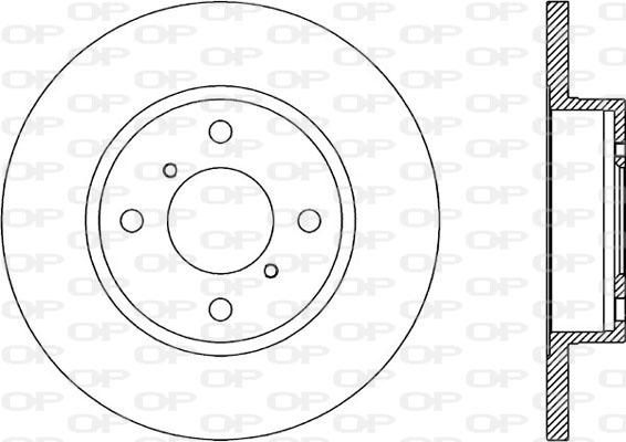 Open Parts BDA1857.10 - Brake Disc autospares.lv