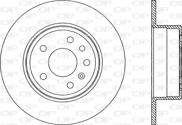 Open Parts BDA1805.10 - Brake Disc autospares.lv