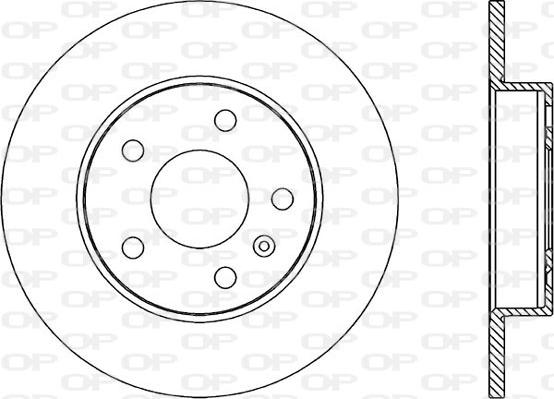 Open Parts BDA1811.10 - Brake Disc autospares.lv