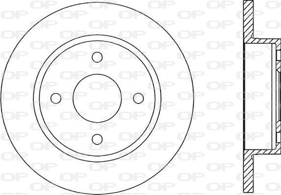 Open Parts BDA1395.10 - Brake Disc autospares.lv