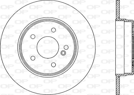 Open Parts BDR1316.10 - Brake Disc autospares.lv