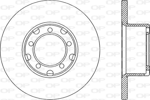 Open Parts BDA1299.10 - Brake Disc autospares.lv