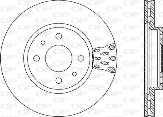 Open Parts BDA1235.20 - Brake Disc autospares.lv