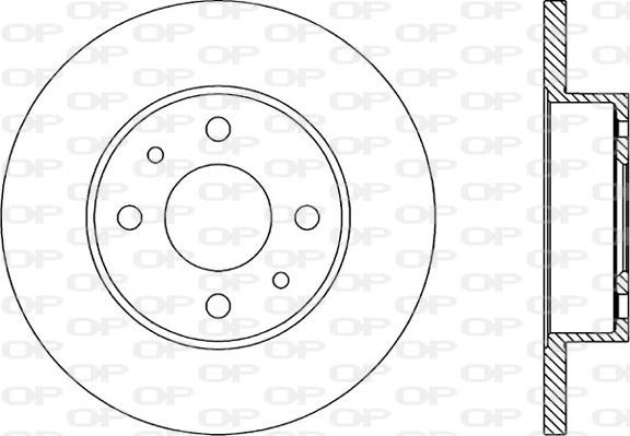 Open Parts BDA1229.10 - Brake Disc autospares.lv