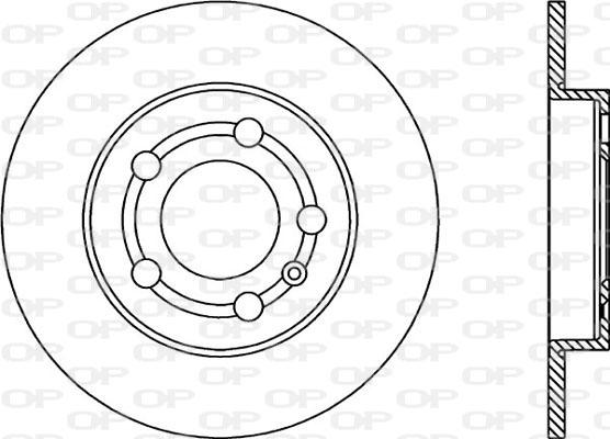 Open Parts BDA1745.10 - Brake Disc autospares.lv