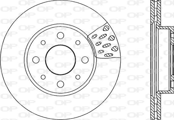 Open Parts BDA1766.20 - Brake Disc autospares.lv