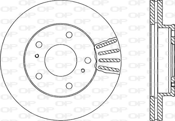 Open Parts BDA1709.20 - Brake Disc autospares.lv