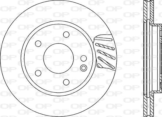 Open Parts BDA1700.20 - Brake Disc autospares.lv