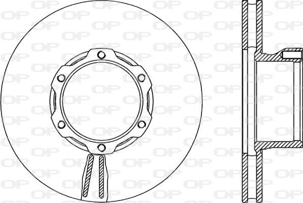 Open Parts BDA1701.20 - Brake Disc autospares.lv