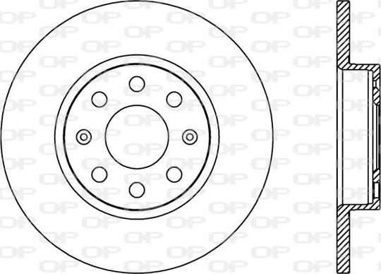 Open Parts BDA2444.10 - Brake Disc autospares.lv