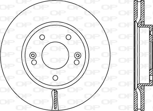 Open Parts BDA2443.20 - Brake Disc autospares.lv