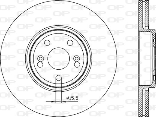 Open Parts BDA2452.20 - Brake Disc autospares.lv